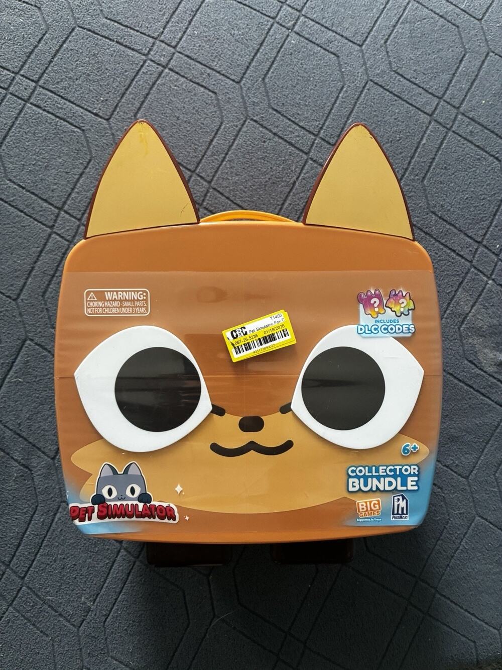 Pet Simulator X Ultimate Bundle Brown Cat Collector Case Plush & Clips Series 1